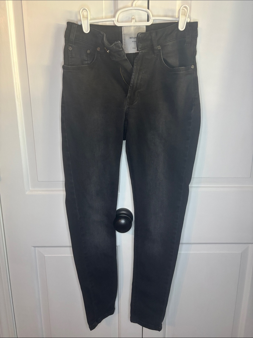 One Teaspoon High Waist Freebirds II Skinny Jeans Black Size 25